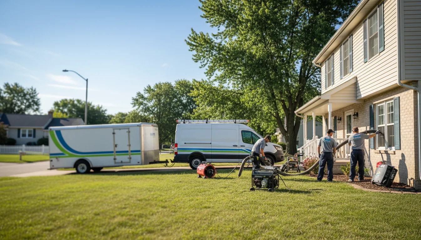 Flooded Basement Restoration And Cleanup With Repair in Nebo, IL near me